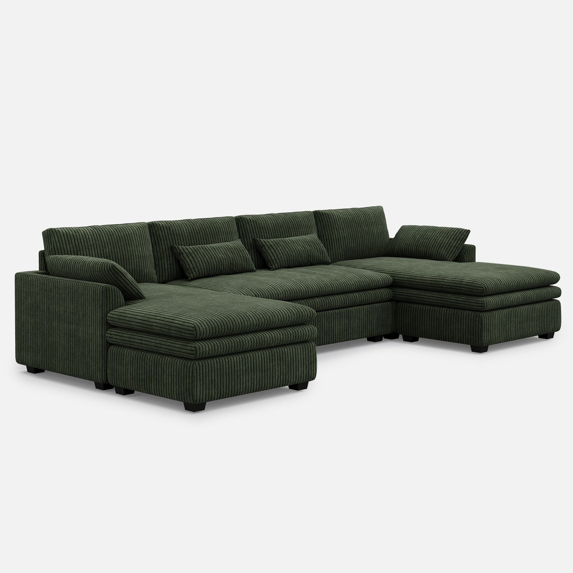 Vayla Oversized Cloud 4 Seats Sofa with Double Chaise