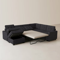 Graphite-grey-/-chenille-6-Seats-Sectional-with-Ottoman