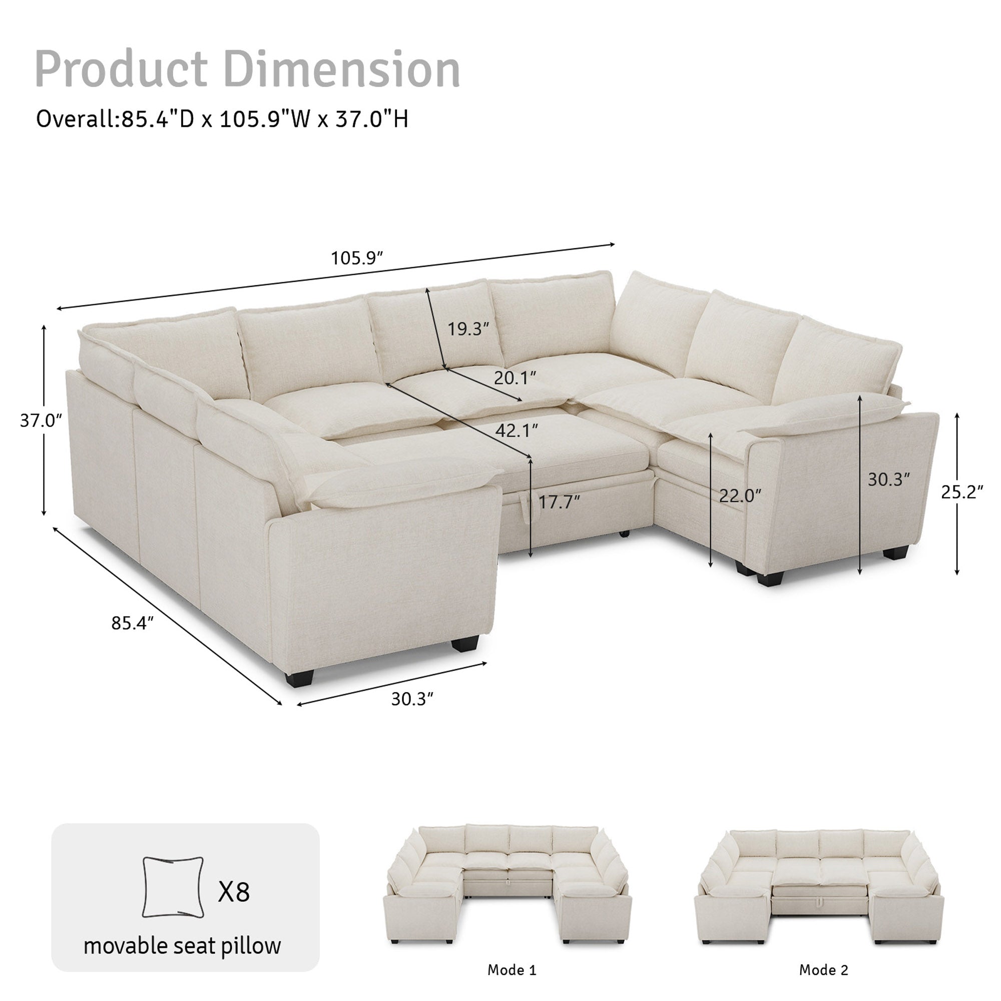 8-Seats-U-Shaped-Sectional-dimension