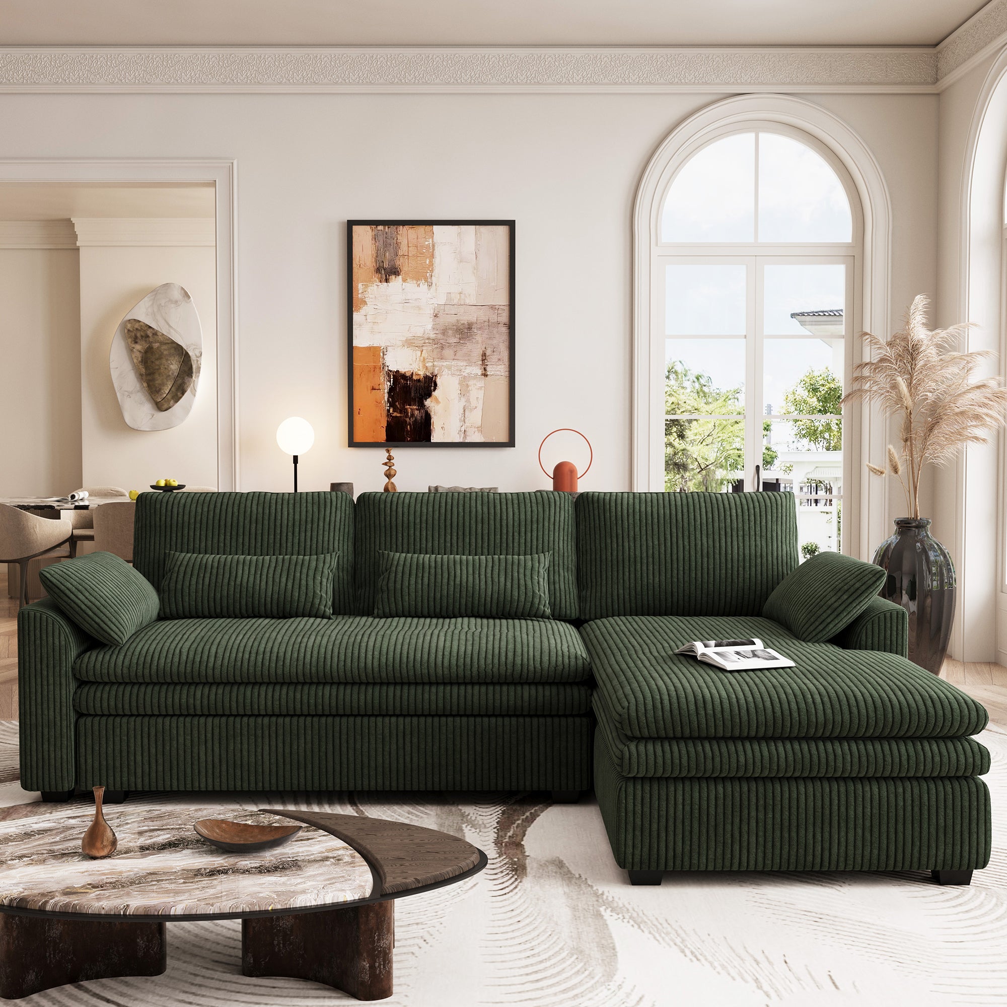Vayla Oversized Cloud 3 Seats L Shaped Sofa