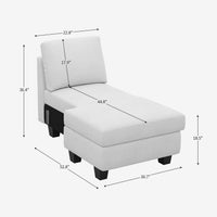 Module-Armless-Left-Chaise-dimension