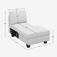 Module-Armless-Right-Chaise-dimension