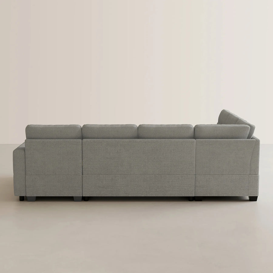 Cloud-Grey-/-Chenille-7-Seat-U-Shaped-Pullout-Sectional
