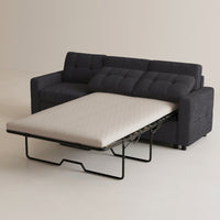 Graphite-Grey-/-Chenille-3-Seat-Pullout-Sofa