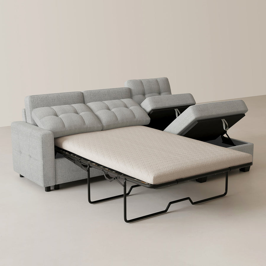 Cloud-Grey-/-Chenille-4-Seat-L-Shaped-Pullout-Sectional