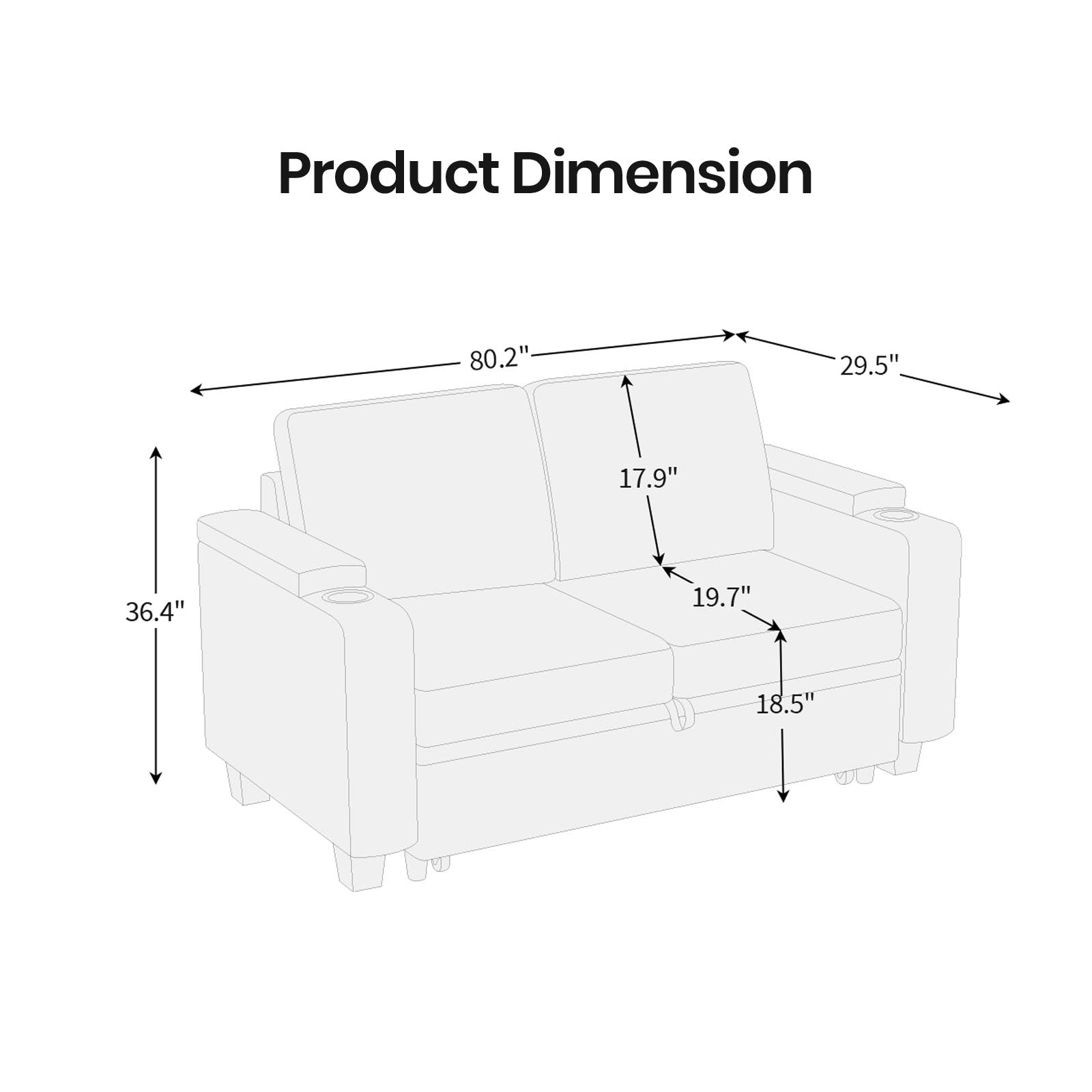 loveseat-dimension