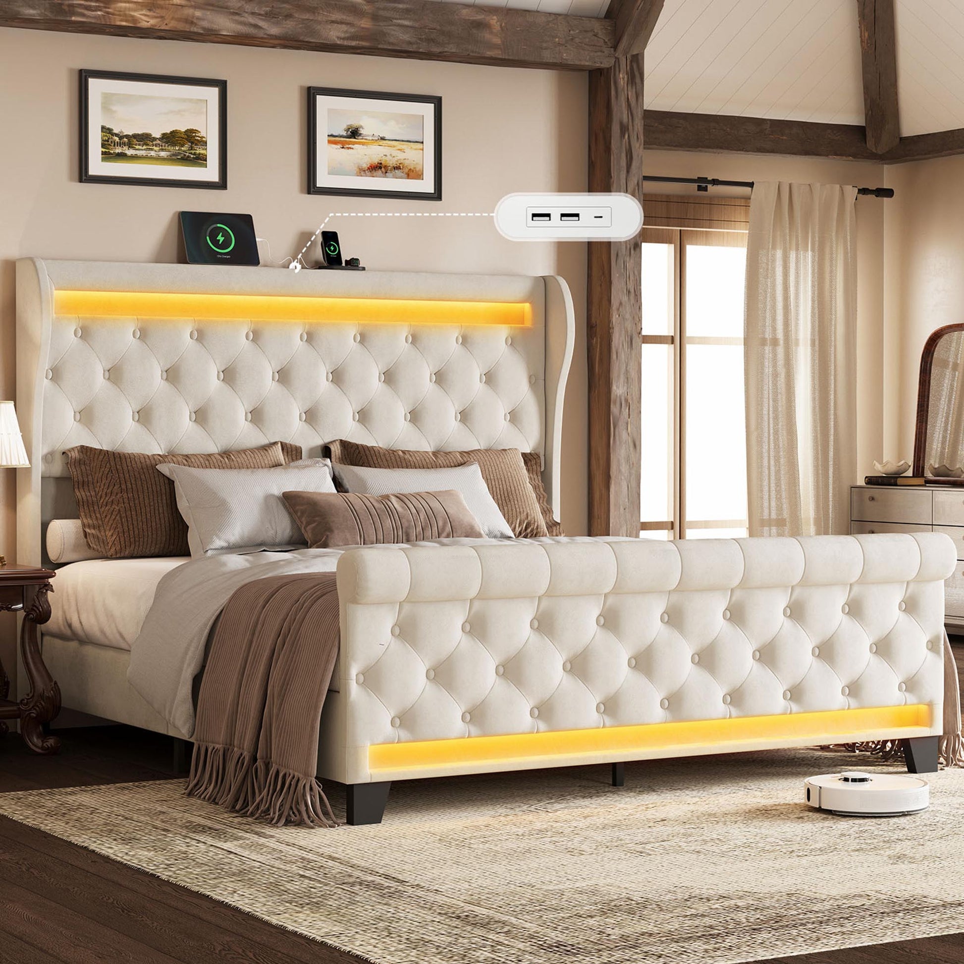 Champagne-Beige-King