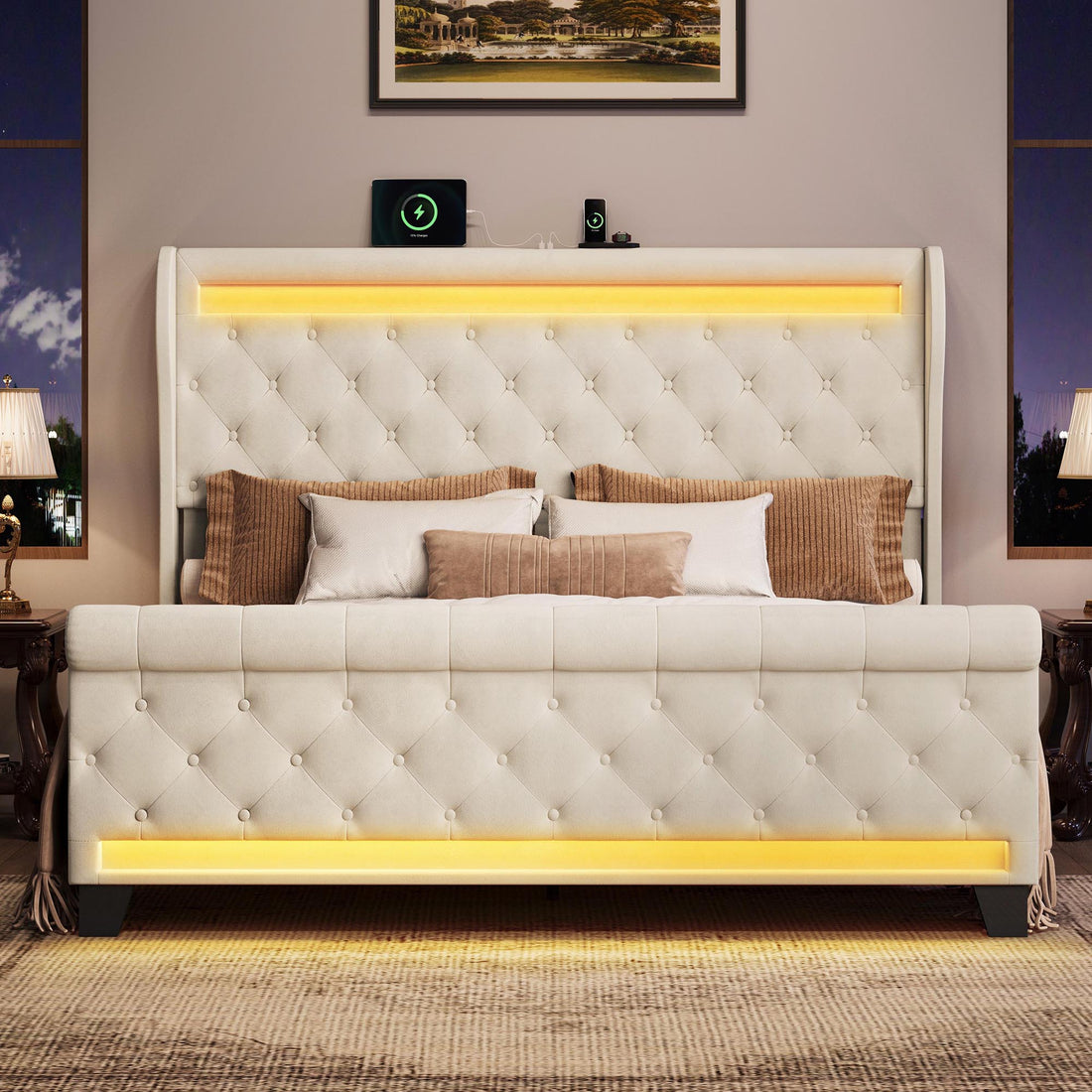 Champagne-Beige-King