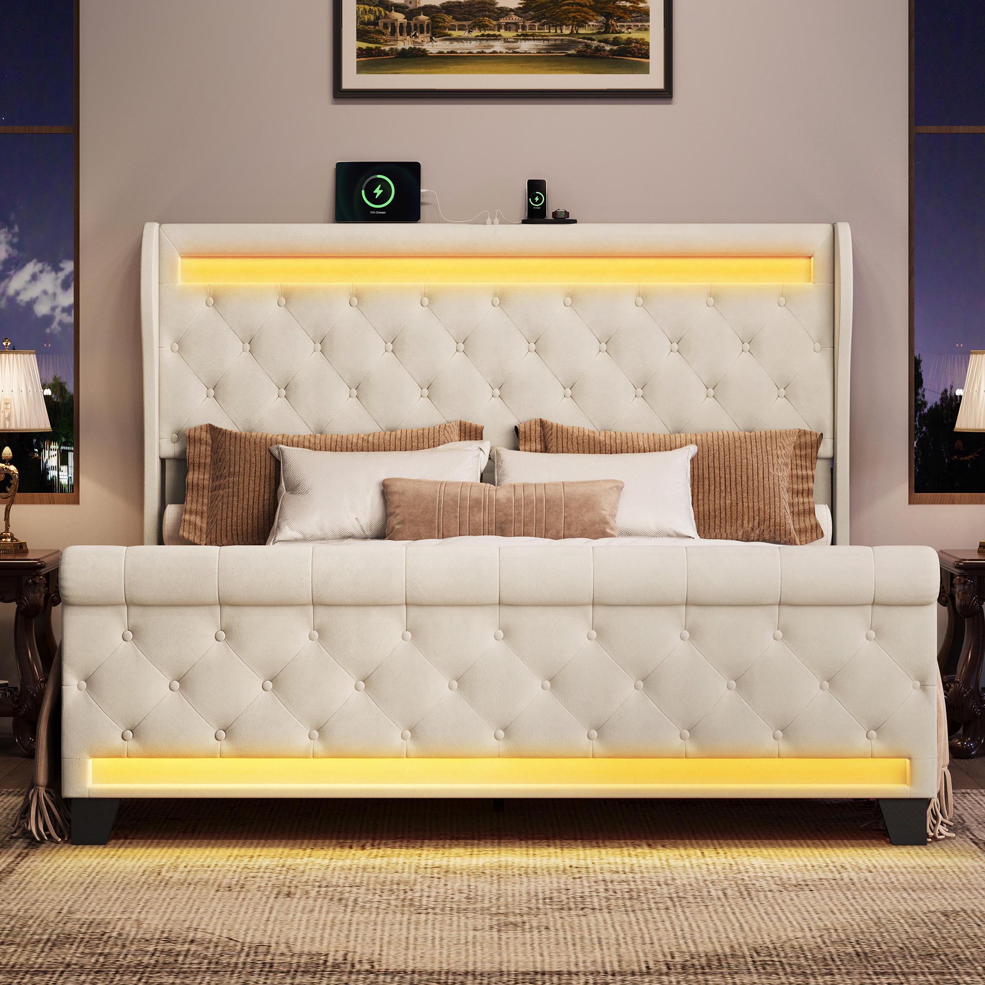 Champagne-Beige-King