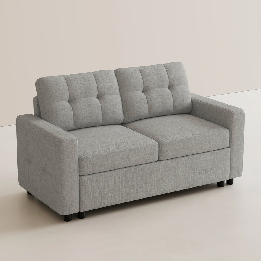 Cloud-Grey-/-Chenille-Pullout-Loveseat