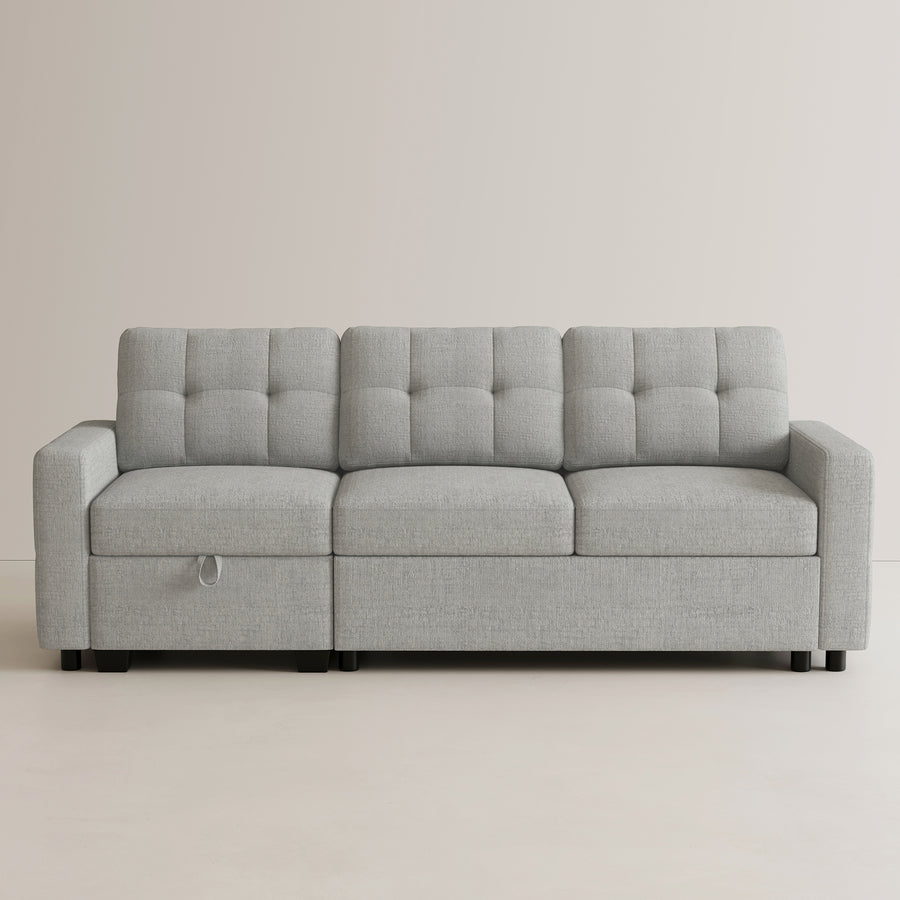 Cloud-Grey-/-Chenille-3-Seat-Pullout-Sofa