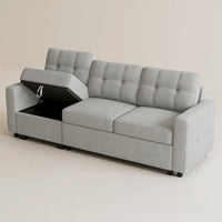 Cloud-Grey-/-Chenille-3-Seat-Pullout-Sofa