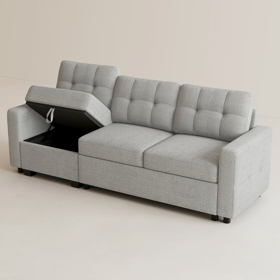 Cloud-Grey-/-Chenille-3-Seat-Pullout-Sofa