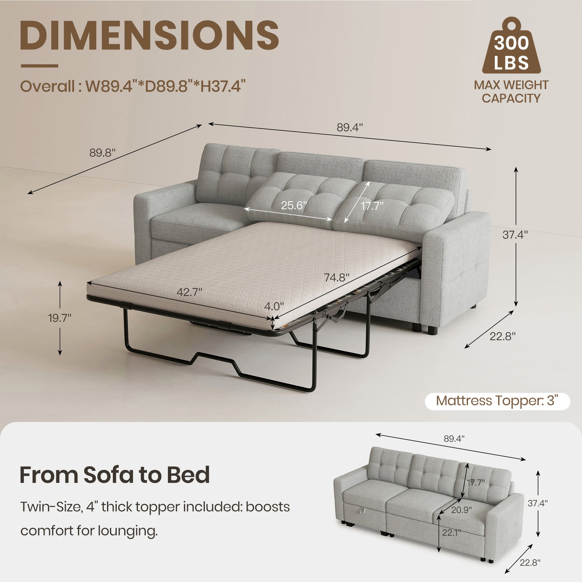 cloud-grey-/-chenille-3-Seats-Sofa-dimension