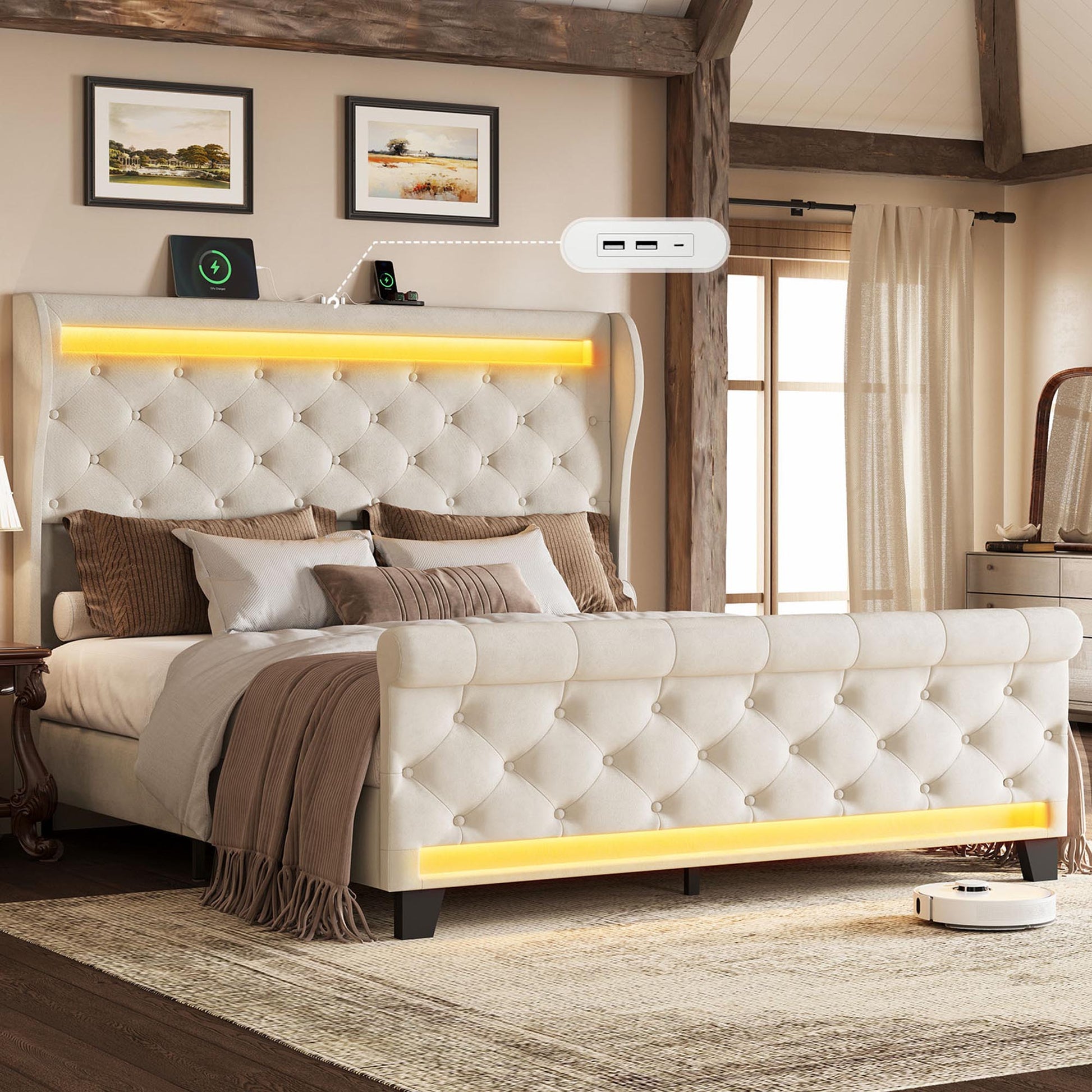 Champagne-Beige-Queen