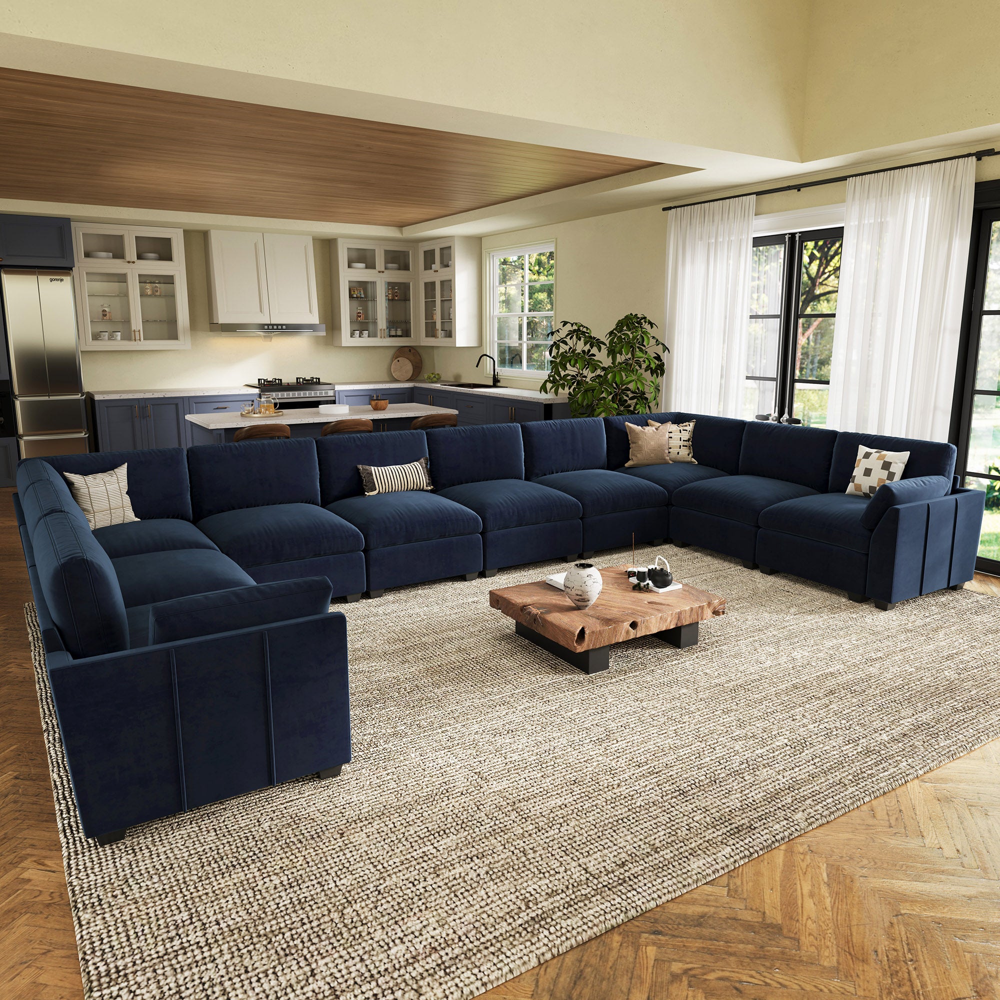 Uteeran Oversized Cloud 10 Seats Sofa
