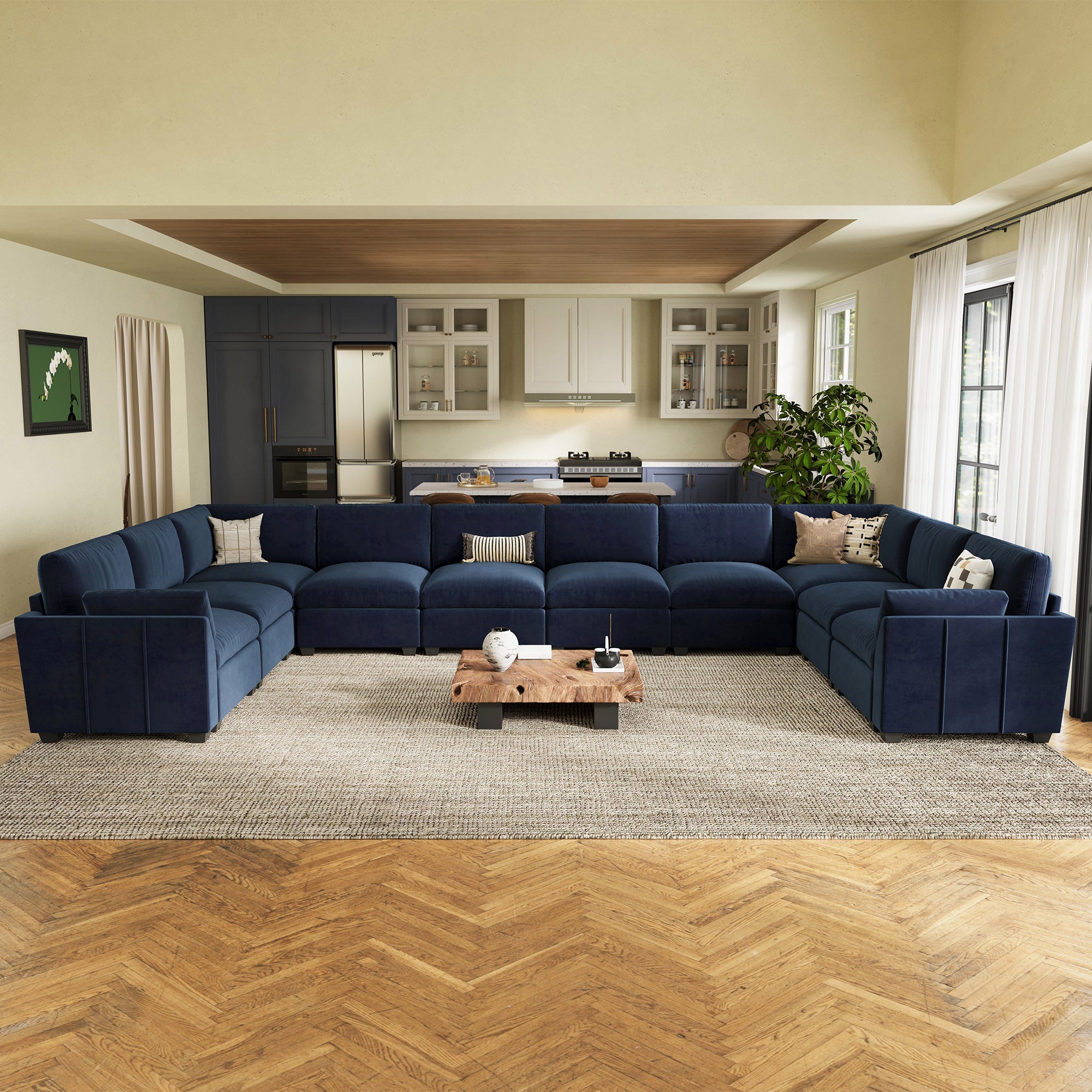 Uteeran Oversized Cloud 10 Seats Sofa