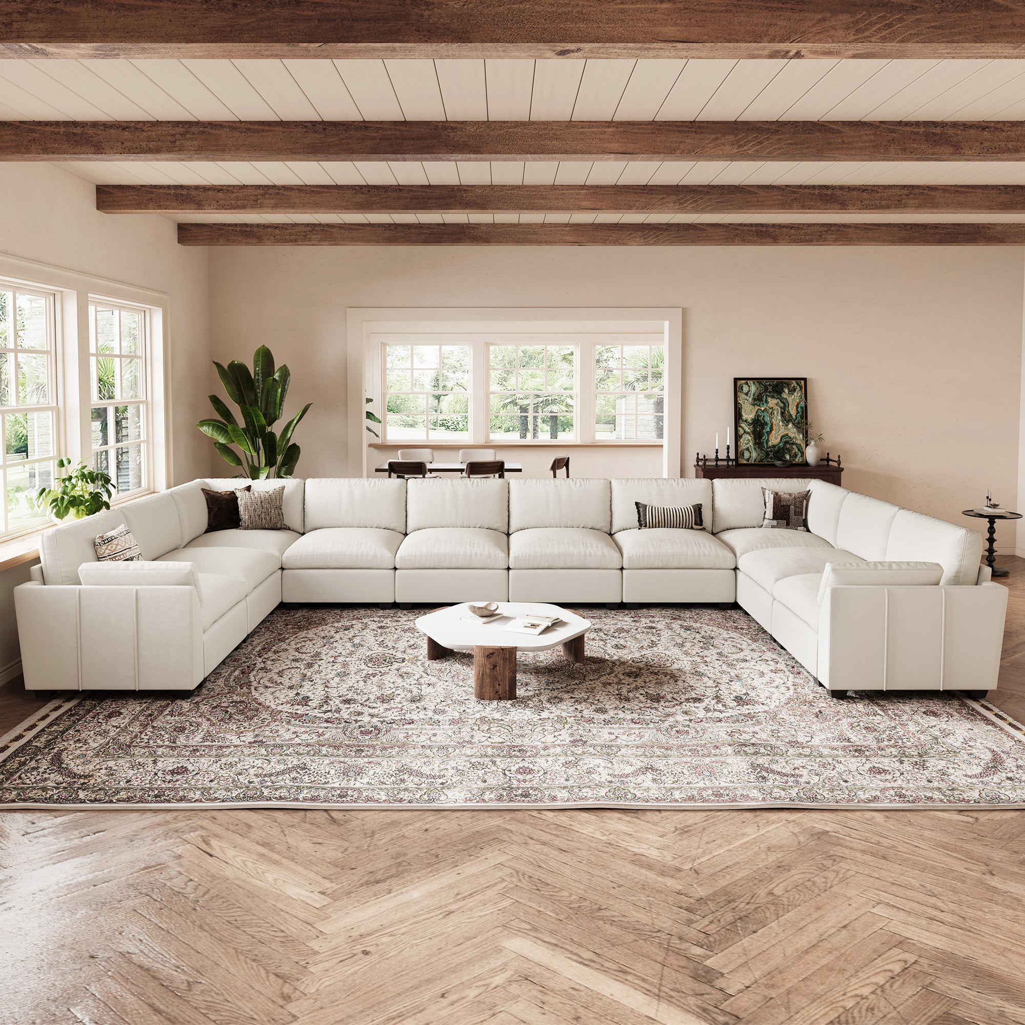 Uteeran Oversized Cloud 10 Seats Sofa