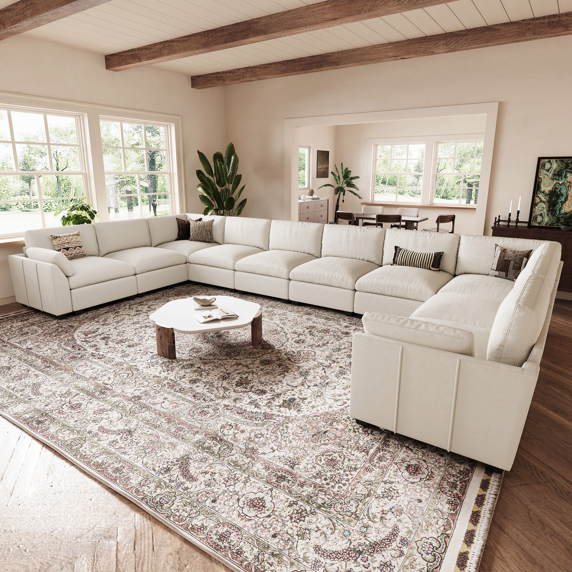 Uteeran Oversized Cloud 10 Seats Sofa