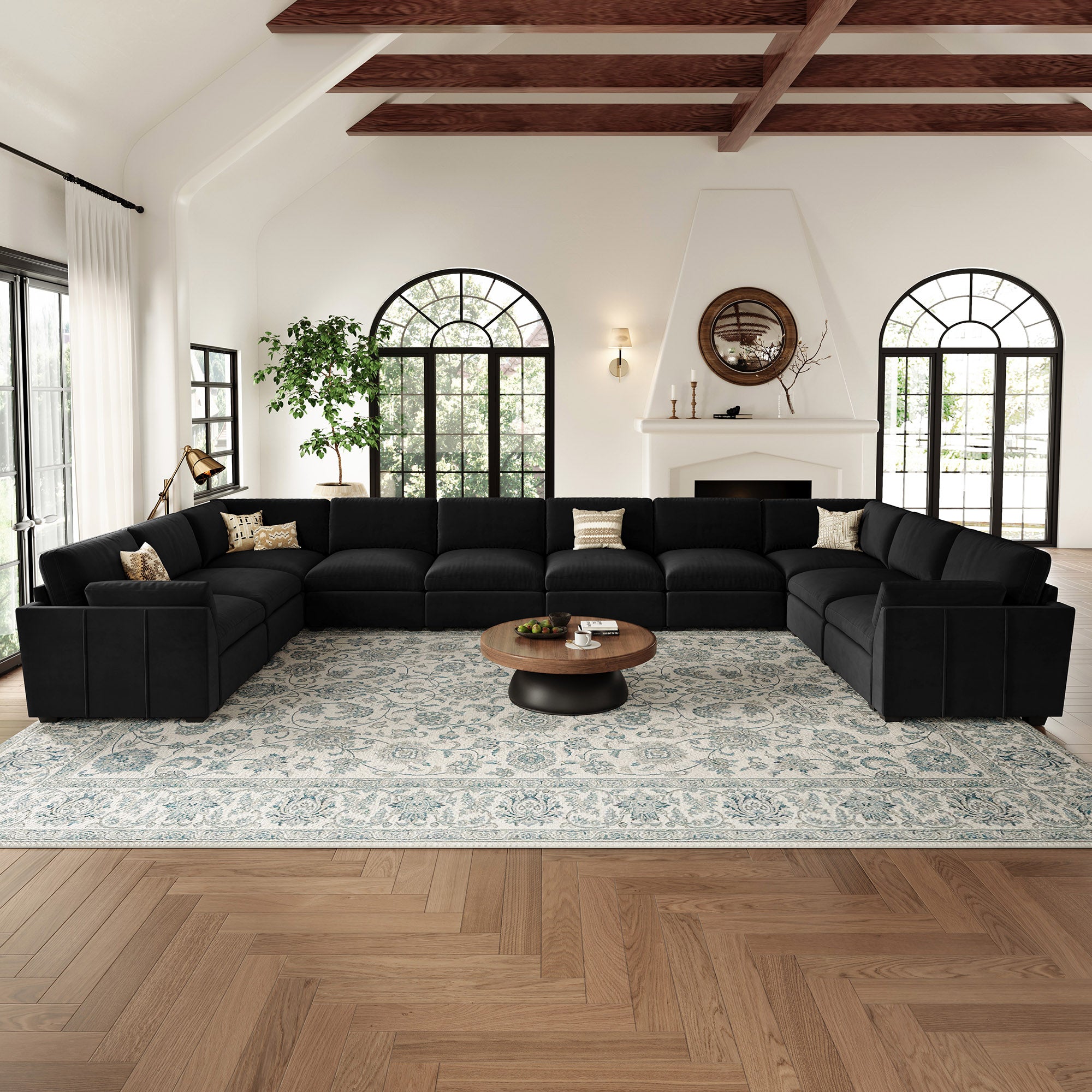 Uteeran Oversized Cloud 10 Seats Sofa