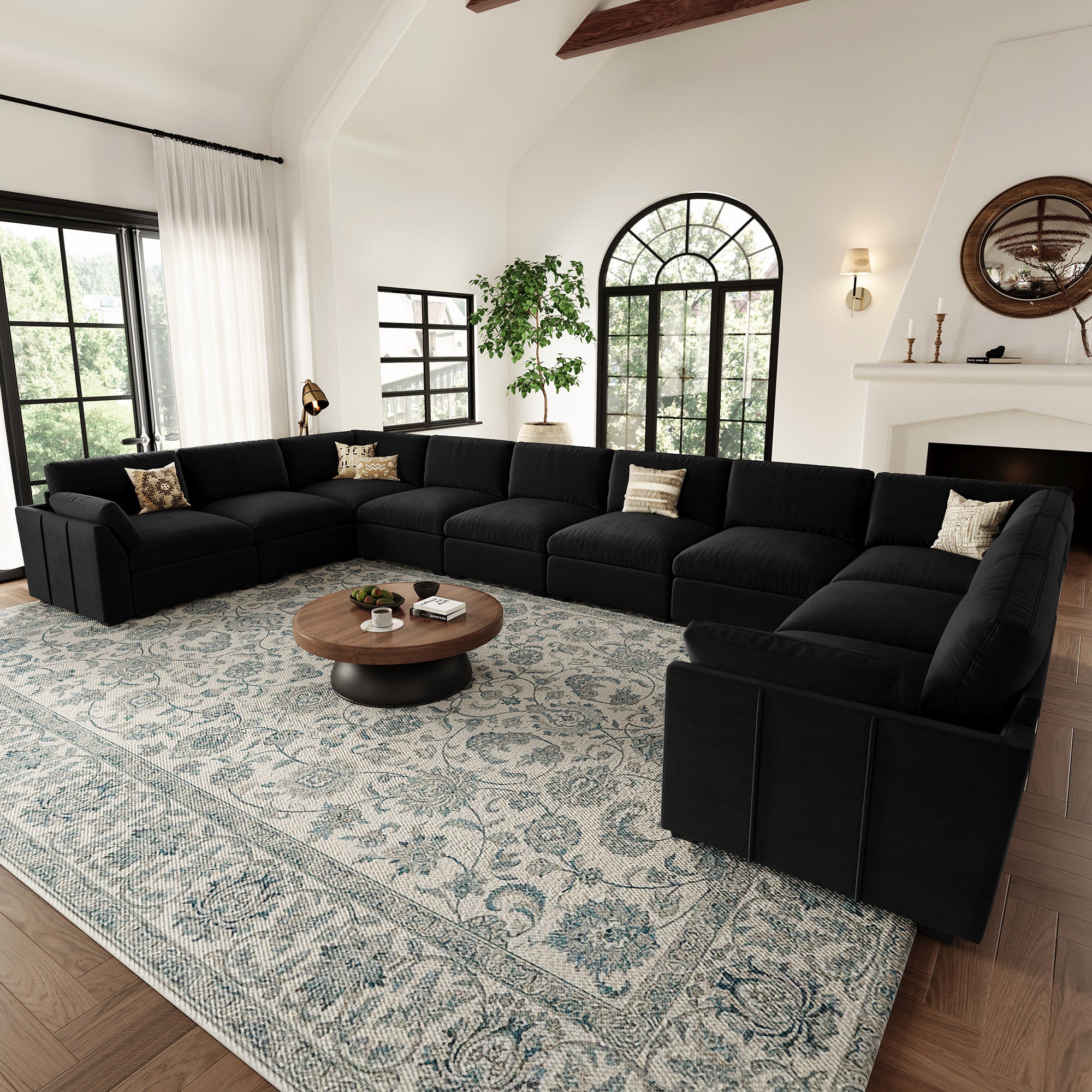 Uteeran Oversized Cloud 10 Seats Sofa