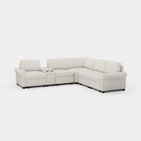 Misty-White-/-Chenille-5-Seat-L-Shaped-Sectional-with-Console