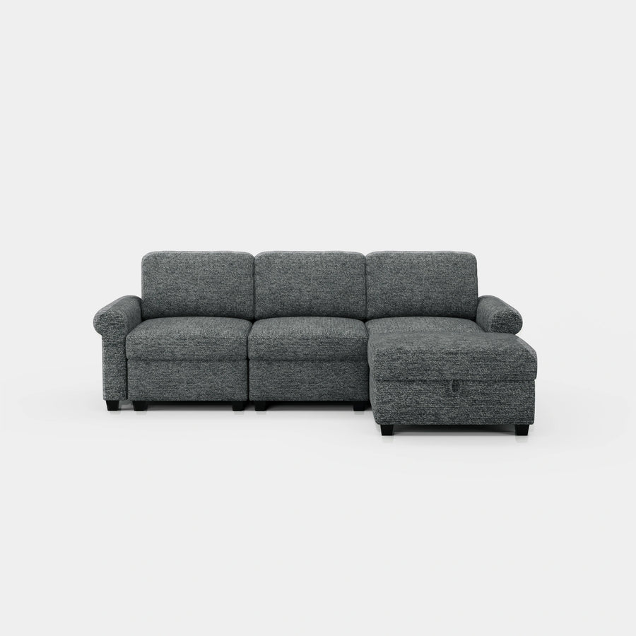 Silver-Grey-/-Chenille-4-Seat-L-Shaped-Sectional