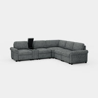 Silver-Grey-/-Chenille-5-Seat-L-Shaped-Sectional-with-Console