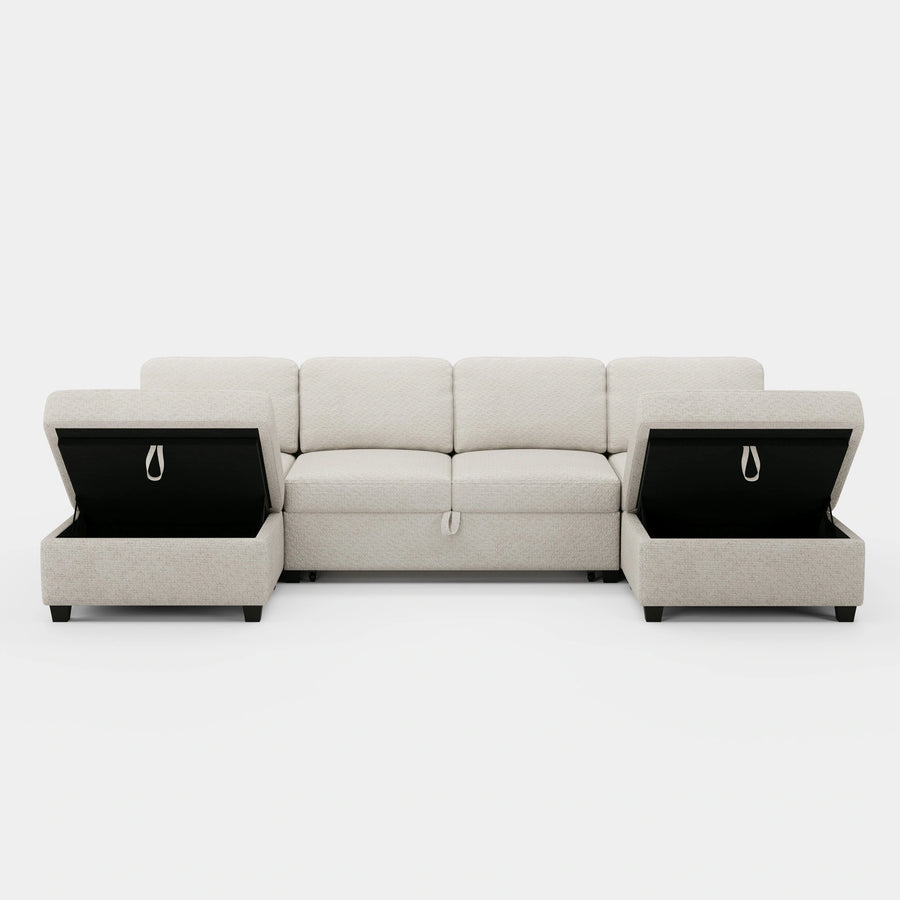 Misty-White-/-Chenille-6-Seat-U-Shaped-Pullout-Sectional