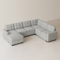 cloud-grey-/-chenille-6-Seats-Sectional-with-Ottoman