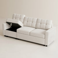 Misty-White-/-Chenille-3-Seat-Pullout-Sofa