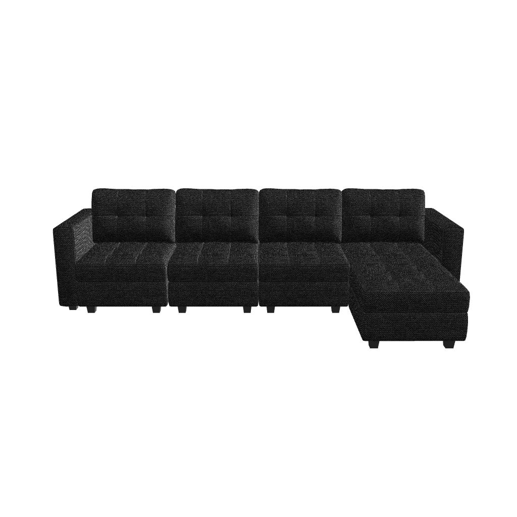 Belffin 5 Seats + 6 Sides Modular Weave Sofa with Storage Seat