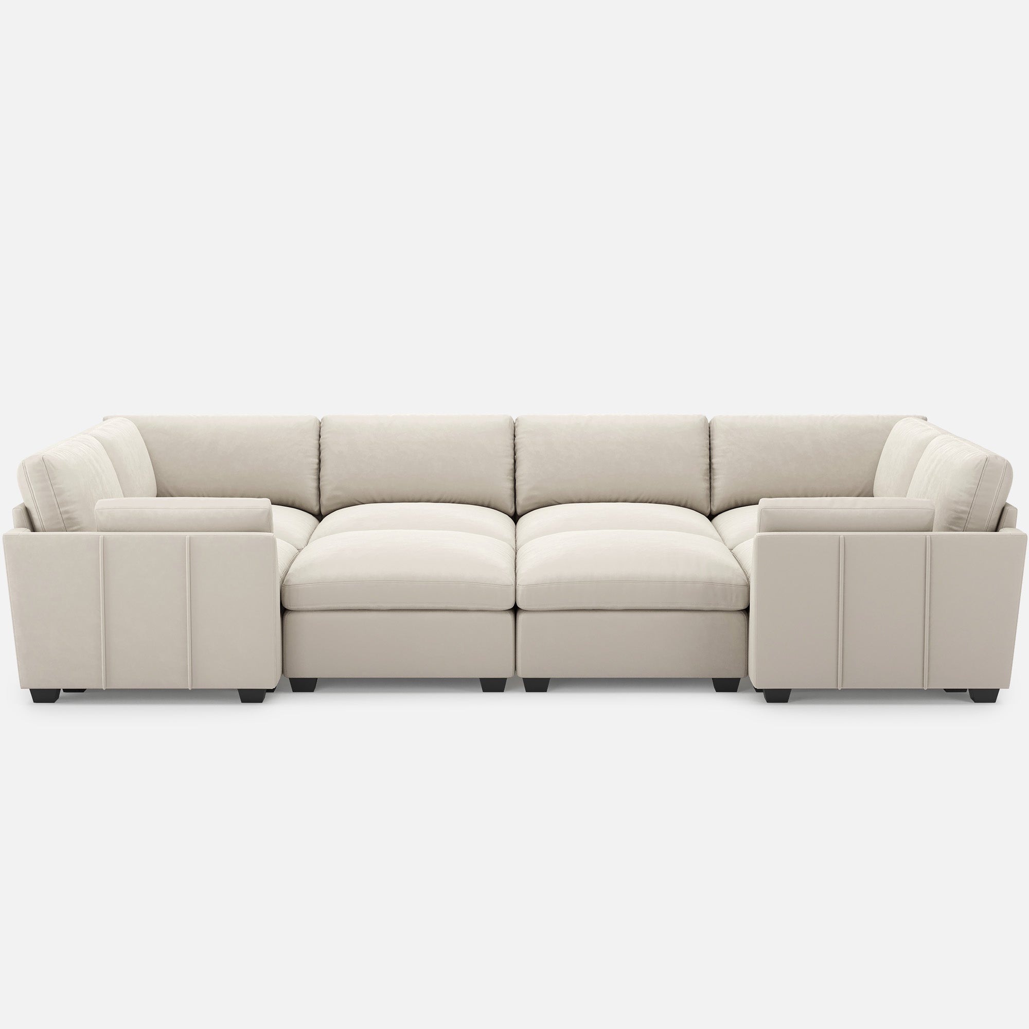Uteeran Oversized Cloud 8 Seats Sleeper Sofa