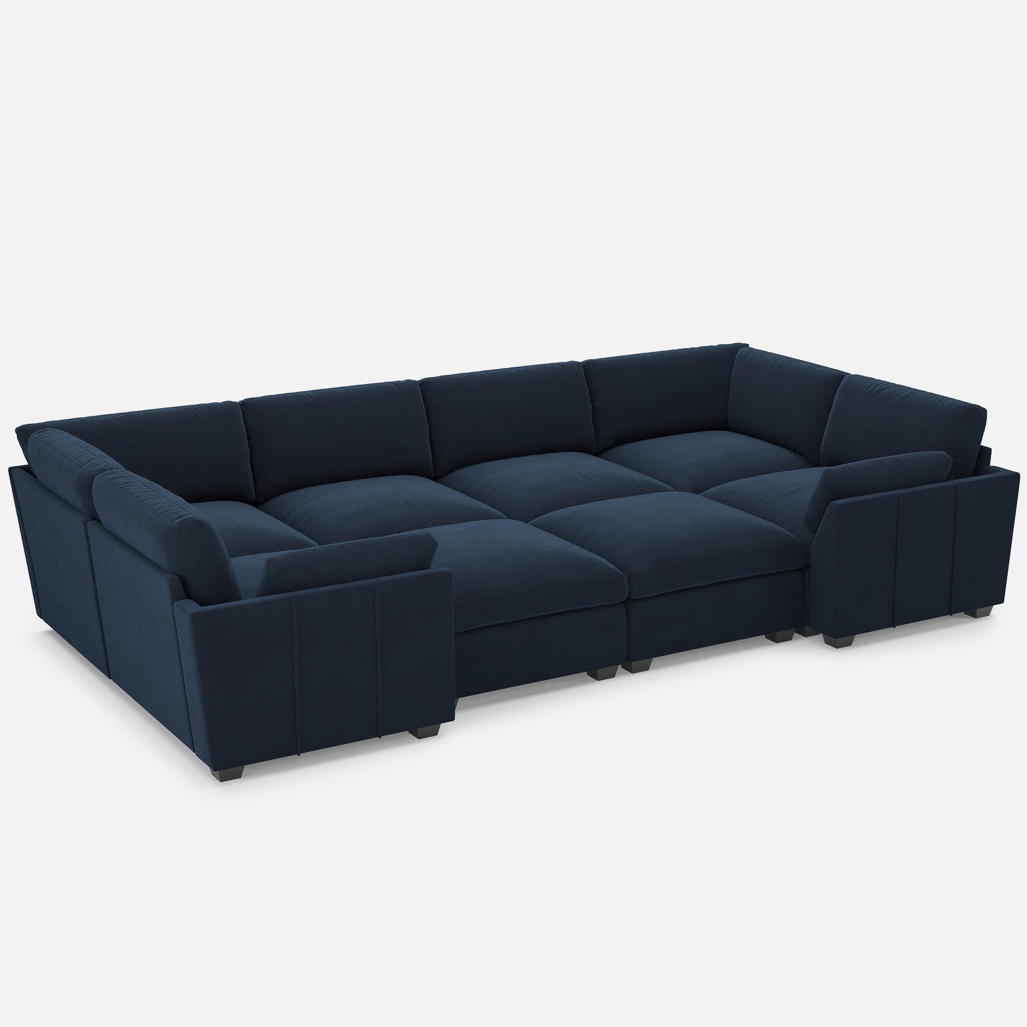 Uteeran Oversized Cloud 8 Seats Sleeper Sofa