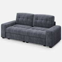 Pewter-Grey-/-Corduroy-Loveseat