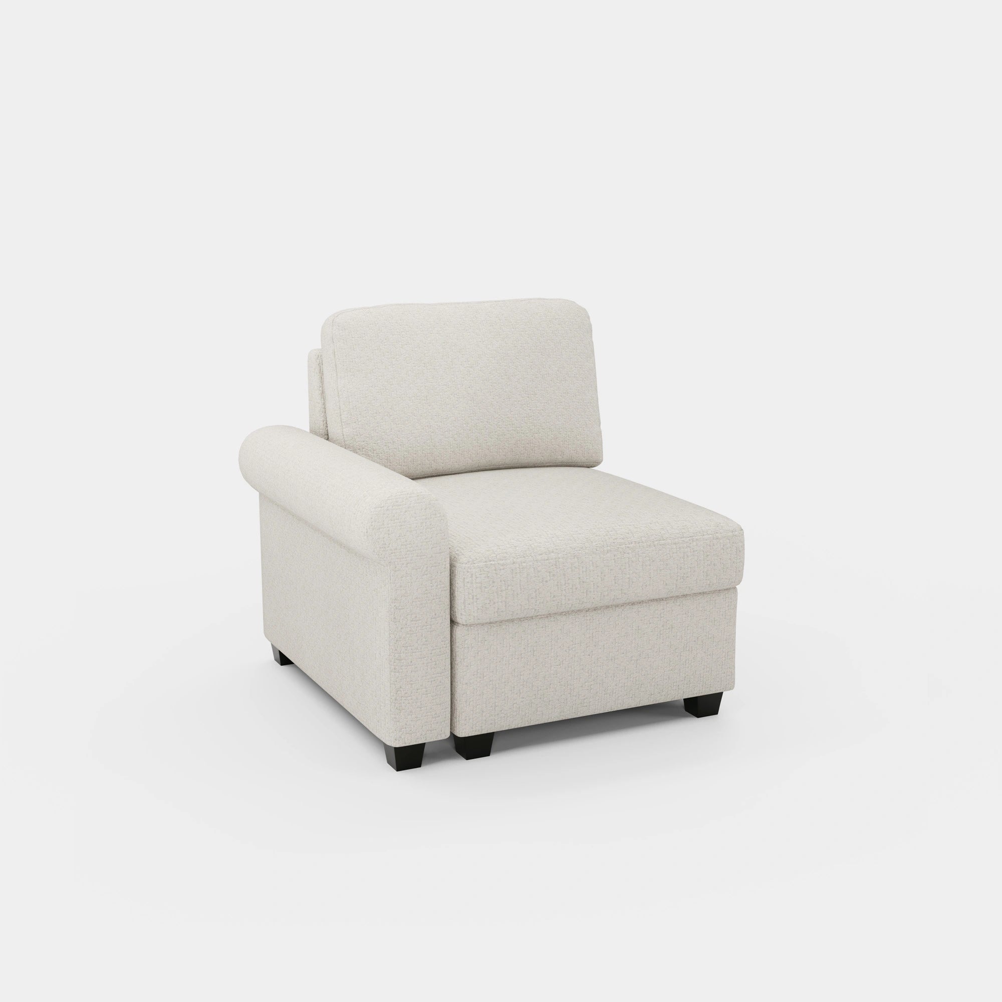 Misty-White-/-Chenille-Module-Left-Seat