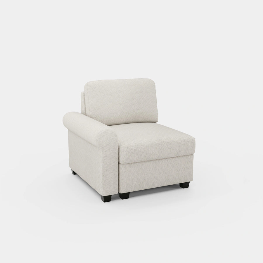 Misty-White-/-Chenille-Module-Left-Seat