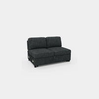 Graphite-Grey-/-Chenille-Module-Pullout-Loveseat