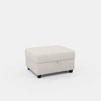 Misty-White-/-Chenille-Module-Ottoman