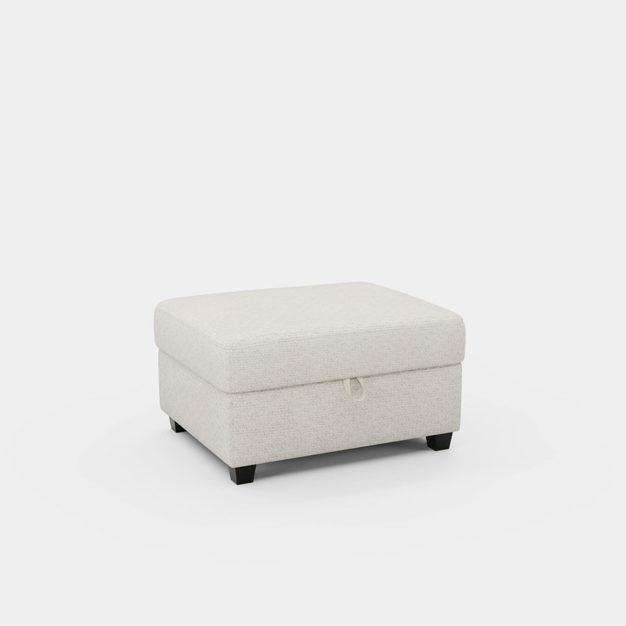 Misty-White-/-Chenille-Module-Ottoman