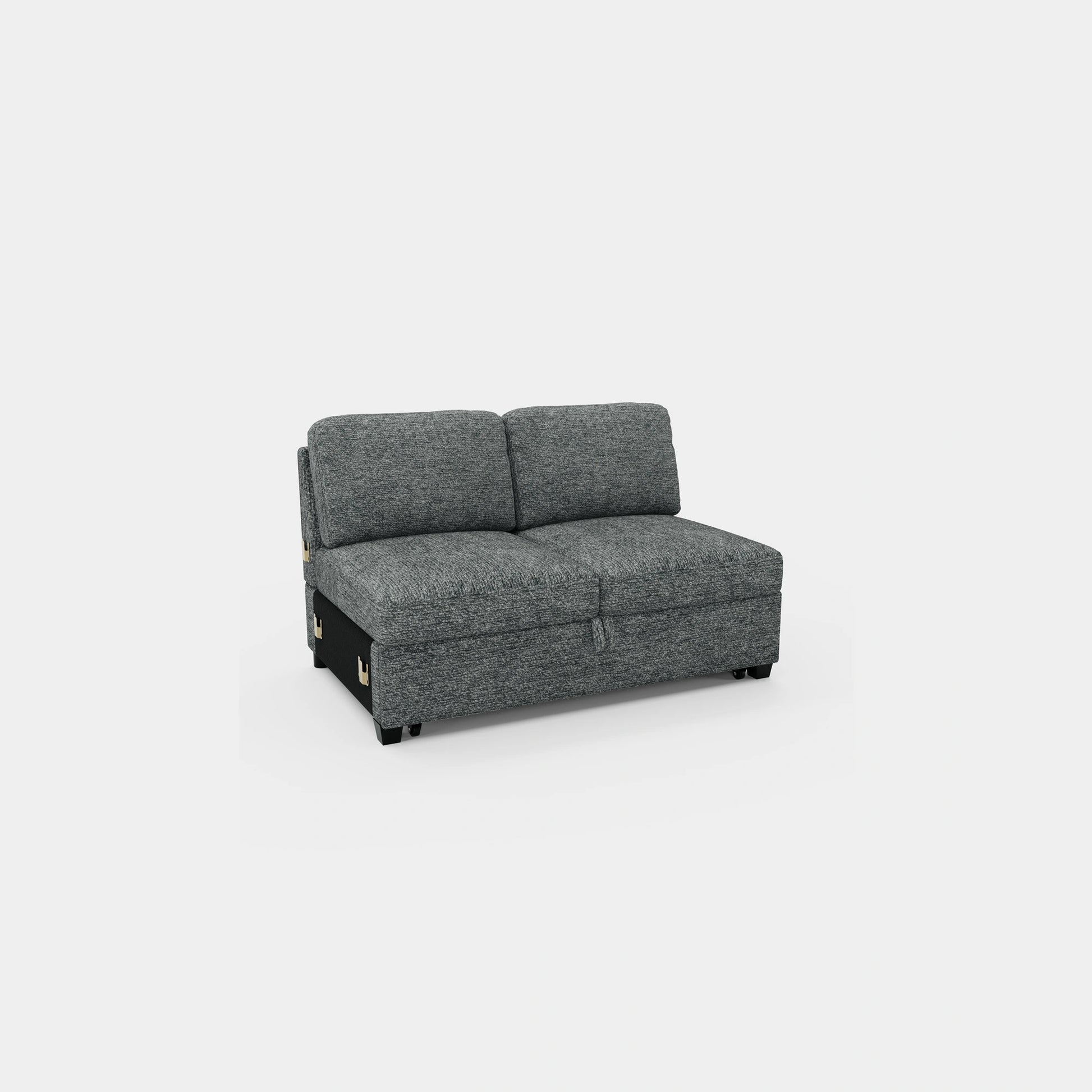 Silver-Grey-/-Chenille-Module-Pullout-Bed