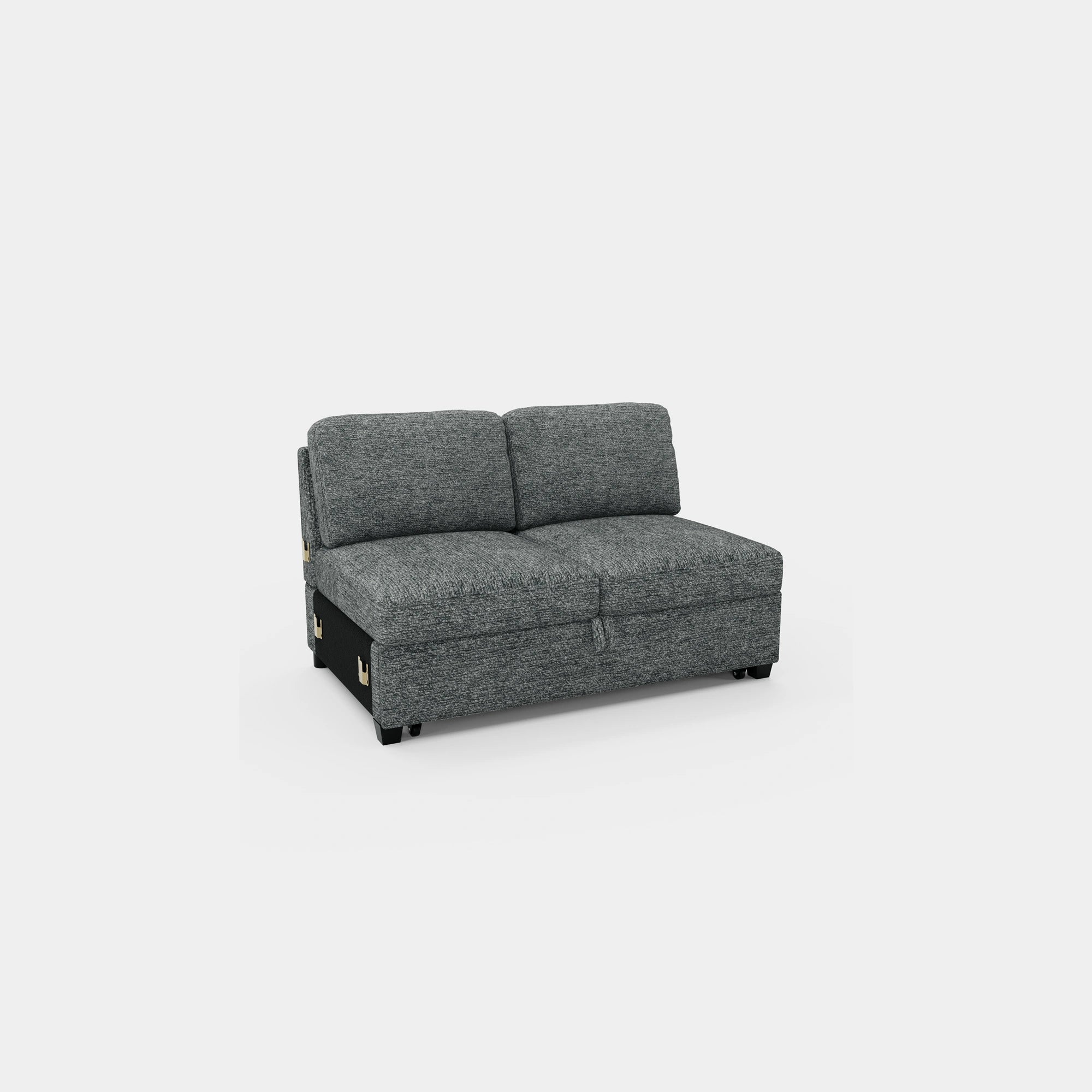 Silver-Grey-/-Chenille-Module-Pullout-Bed