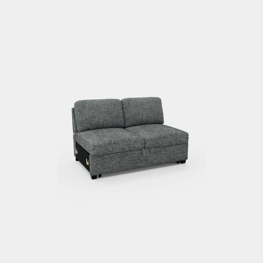 Silver-Grey-/-Chenille-Module-Pullout-Loveseat
