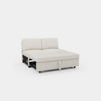 Misty-White-/-Chenille-Module-Pullout-Loveseat