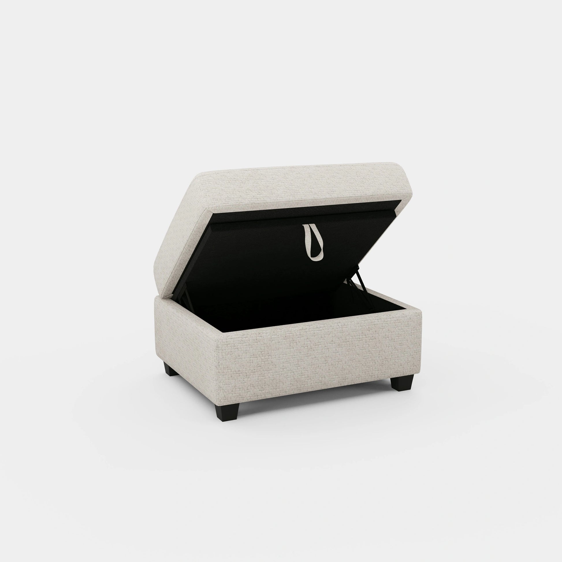 Misty-White-/-Chenille-Module-Ottoman