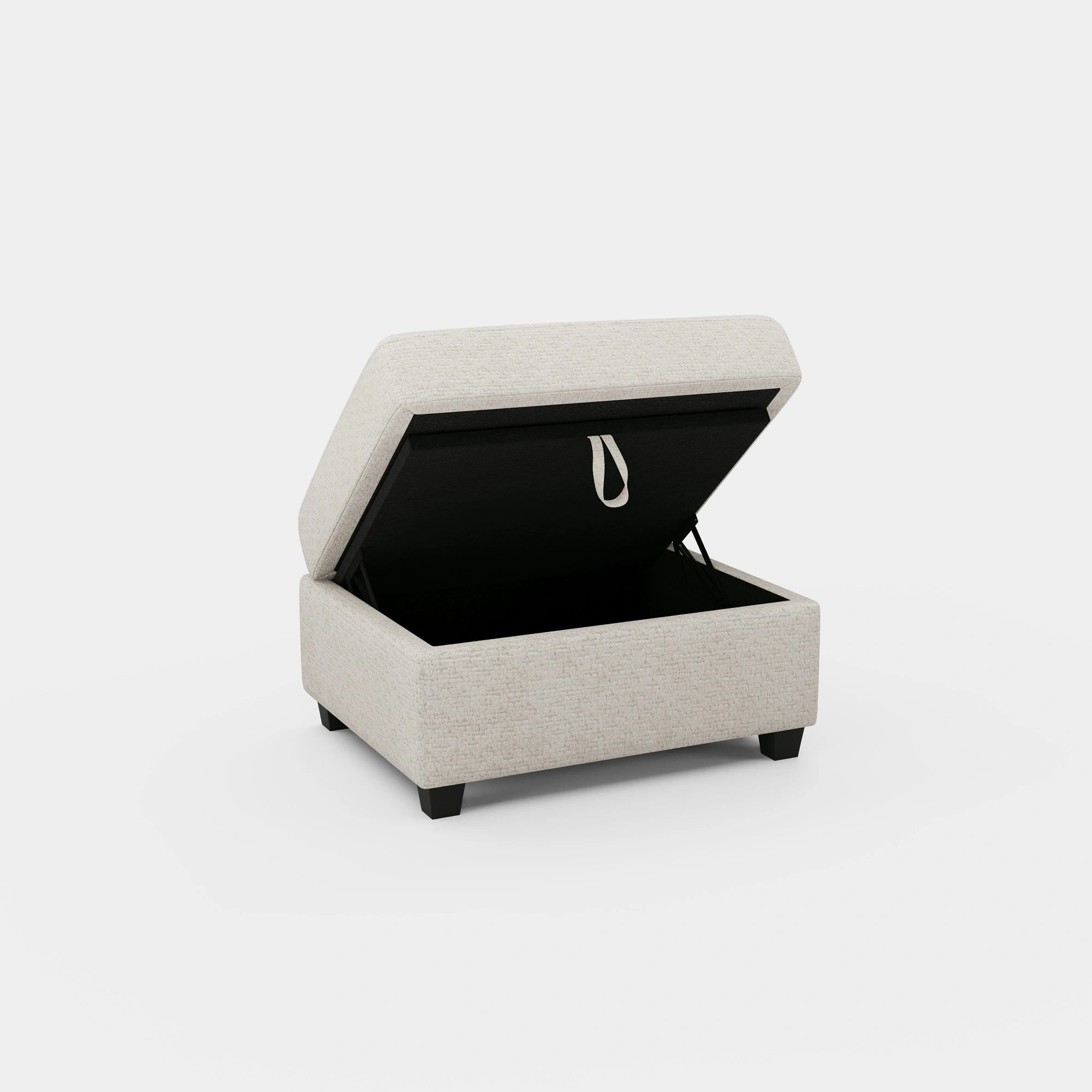 Misty-White-/-Chenille-Module-Ottoman