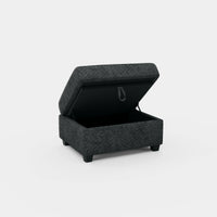 Graphite-Grey-/-Chenille-Module-Ottoman