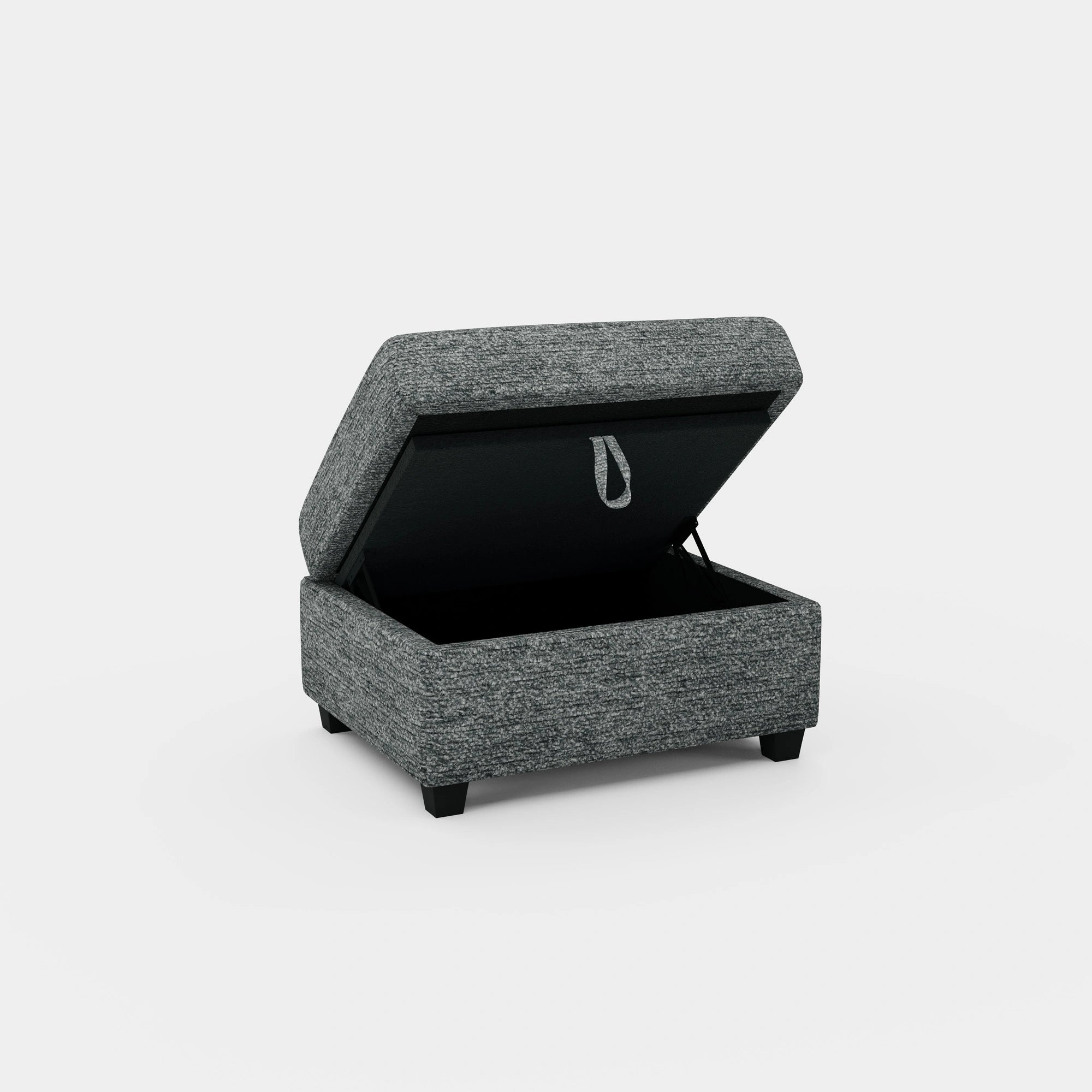Silver-Grey-/-Chenille-Module-Ottoman