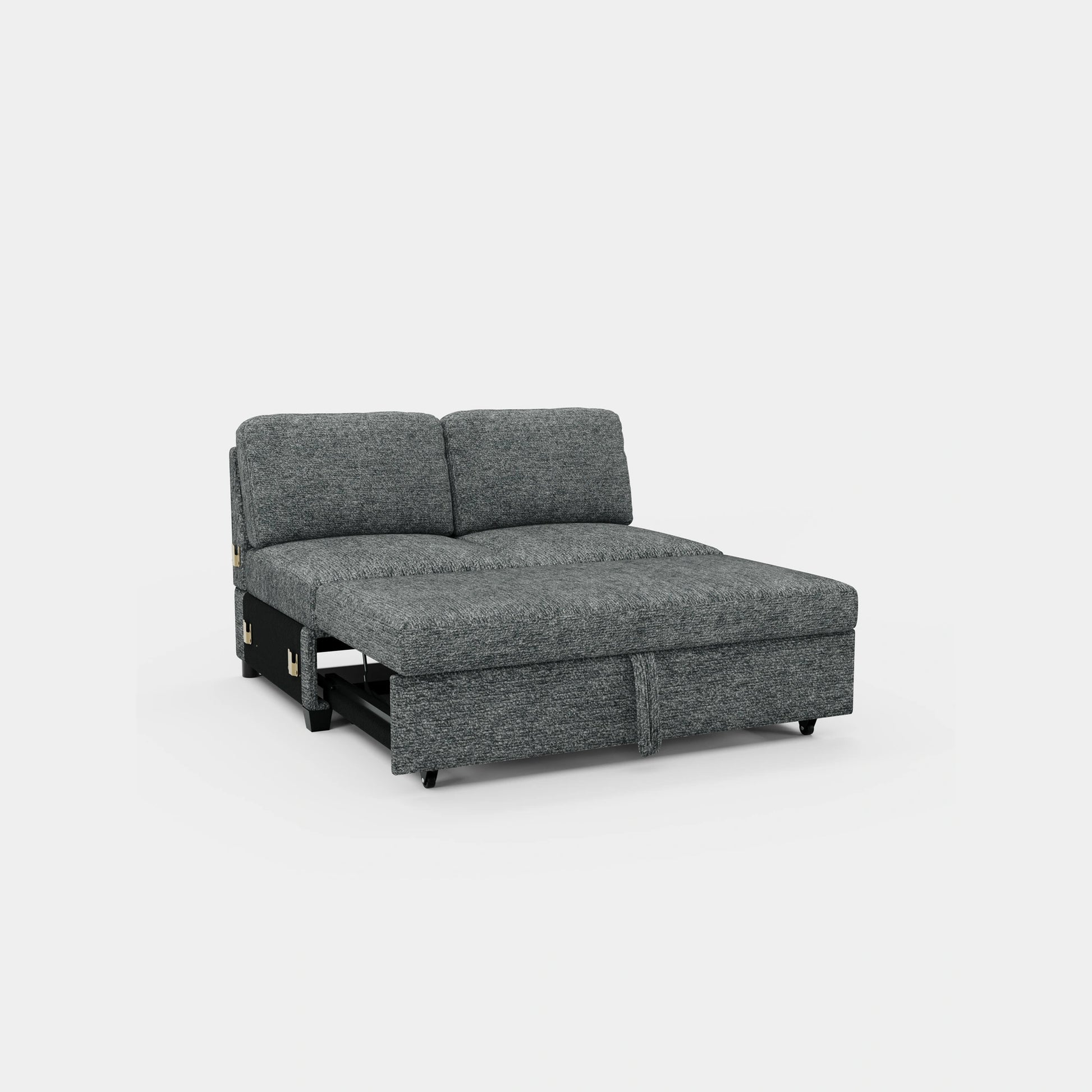 Silver-Grey-/-Chenille-Module-Pullout-Bed