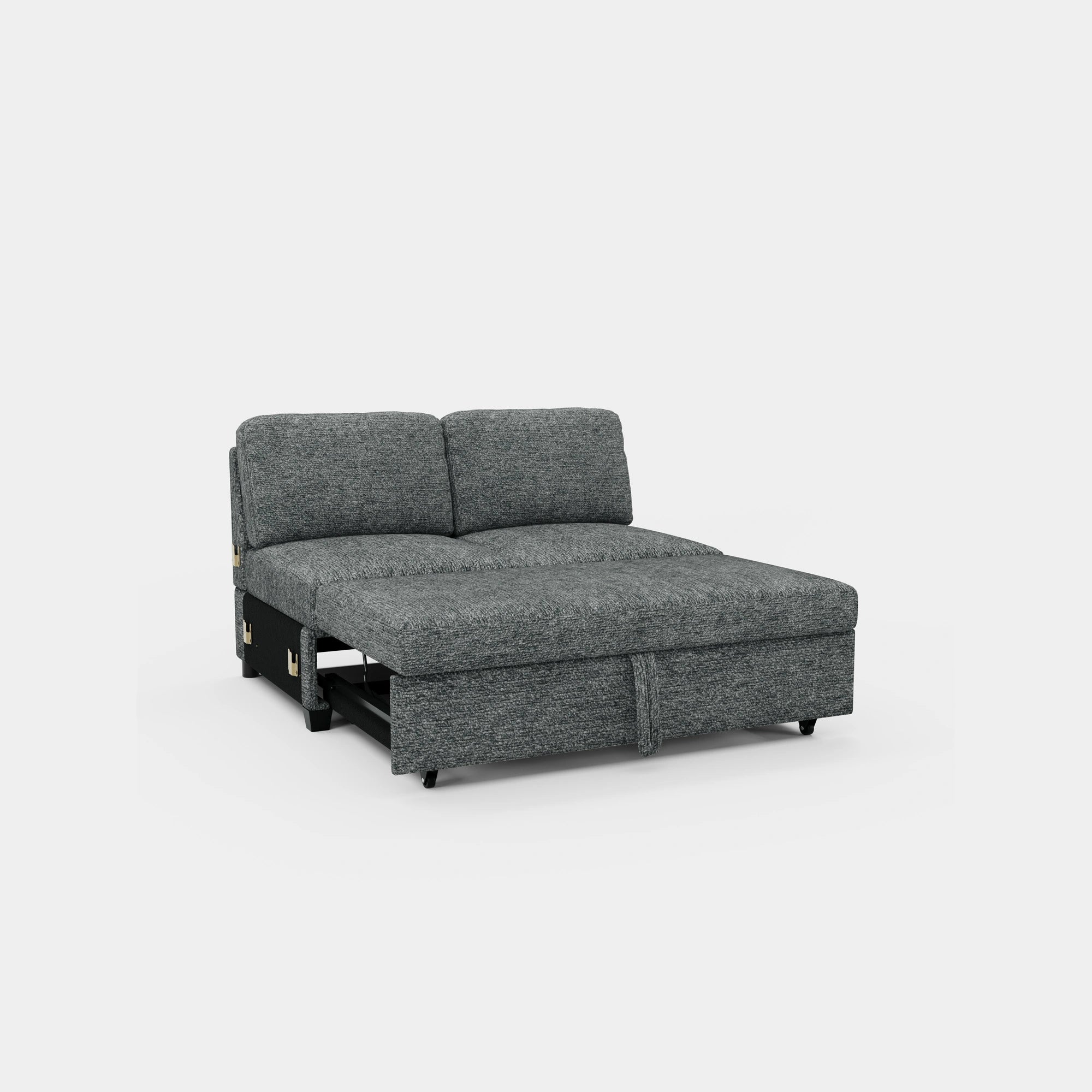 Silver-Grey-/-Chenille-Module-Pullout-Bed
